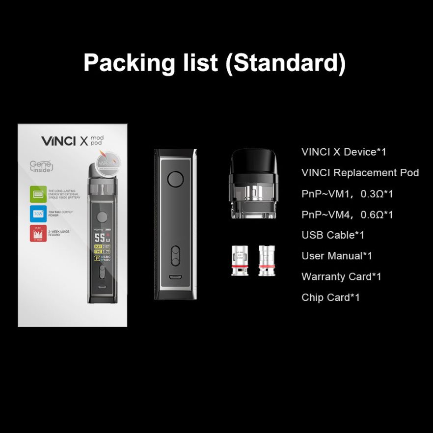 VOOPOO VINCI X paket modpod Fiber Karbon L8JR346 VOOPOO Vape Store